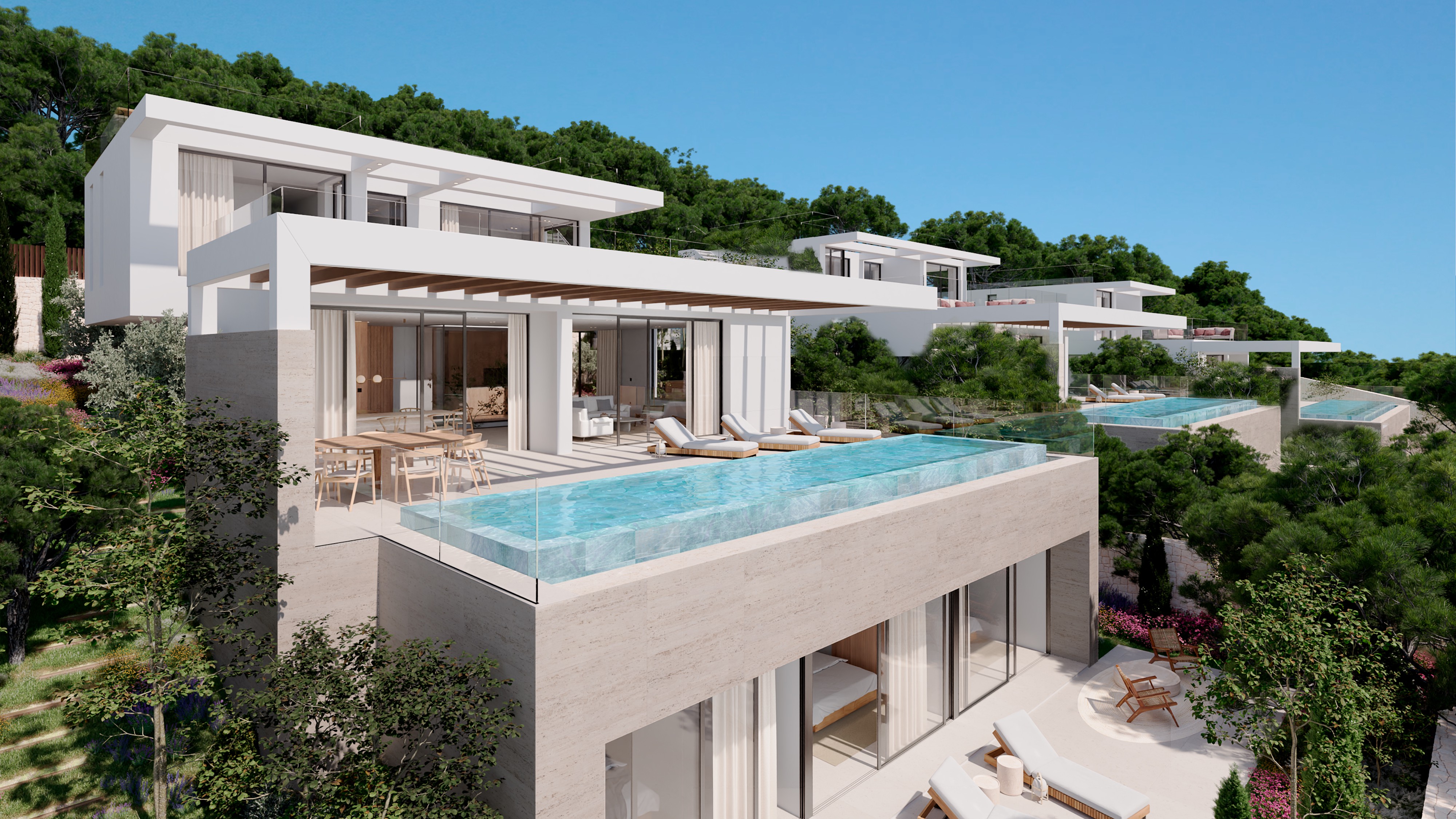 Stilvolle Villa in fußläufiger Entfernung zur Stadt und zum Strand von Santa Eulalia