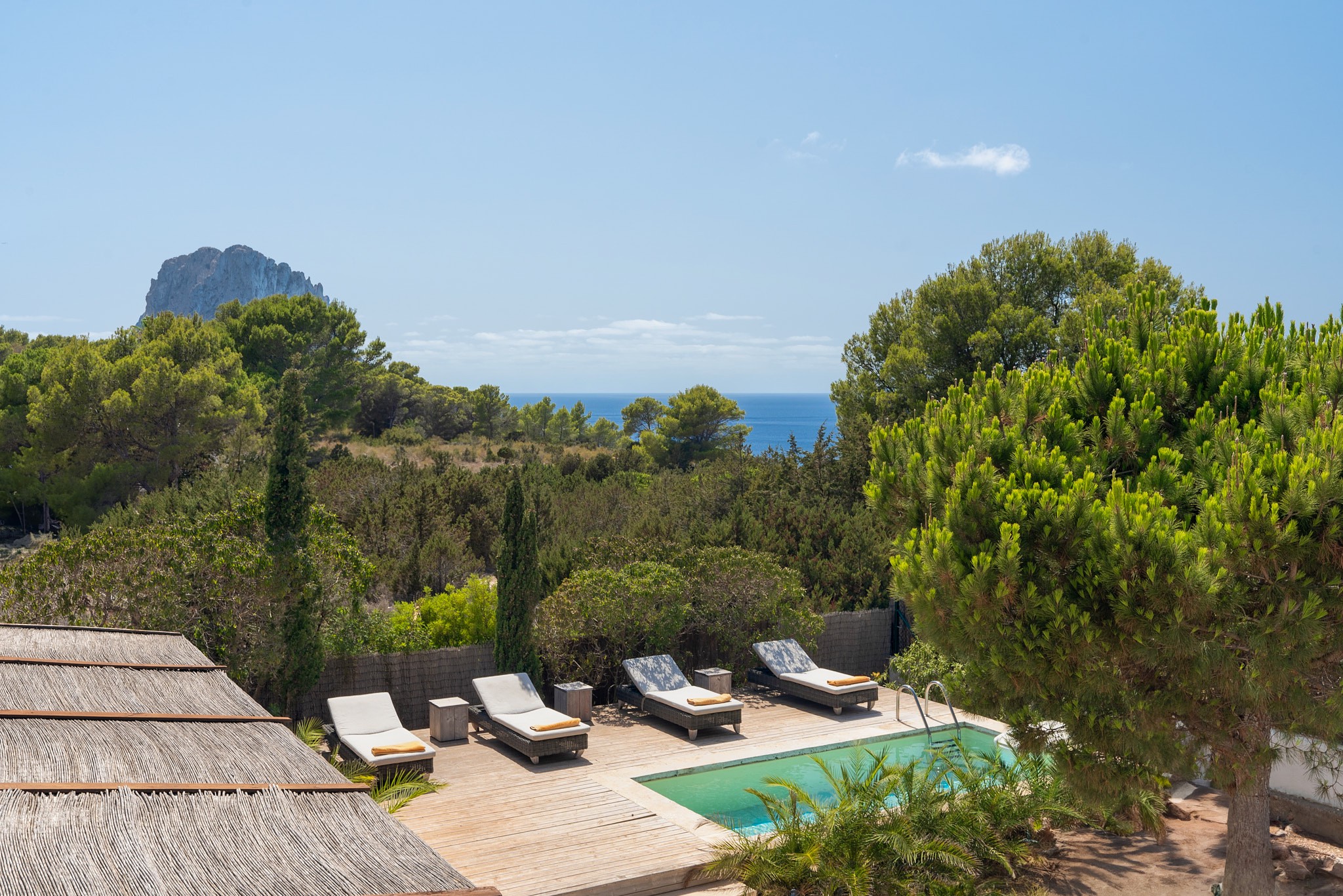Mediterrane Villa mit Meerblick in der Nähe von Es Vedrá